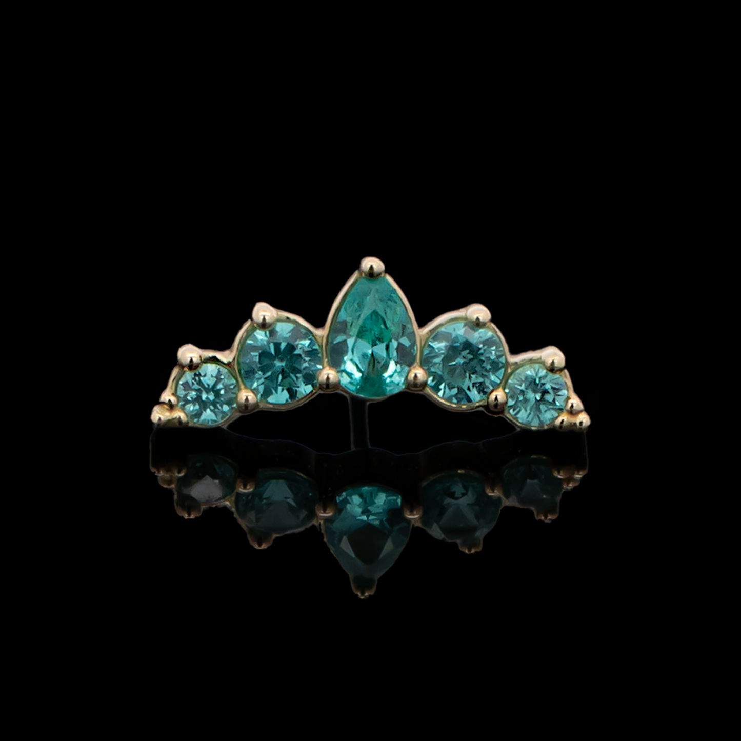 Levi - 18kt Gold Threadless End - Khrysos Jewelry