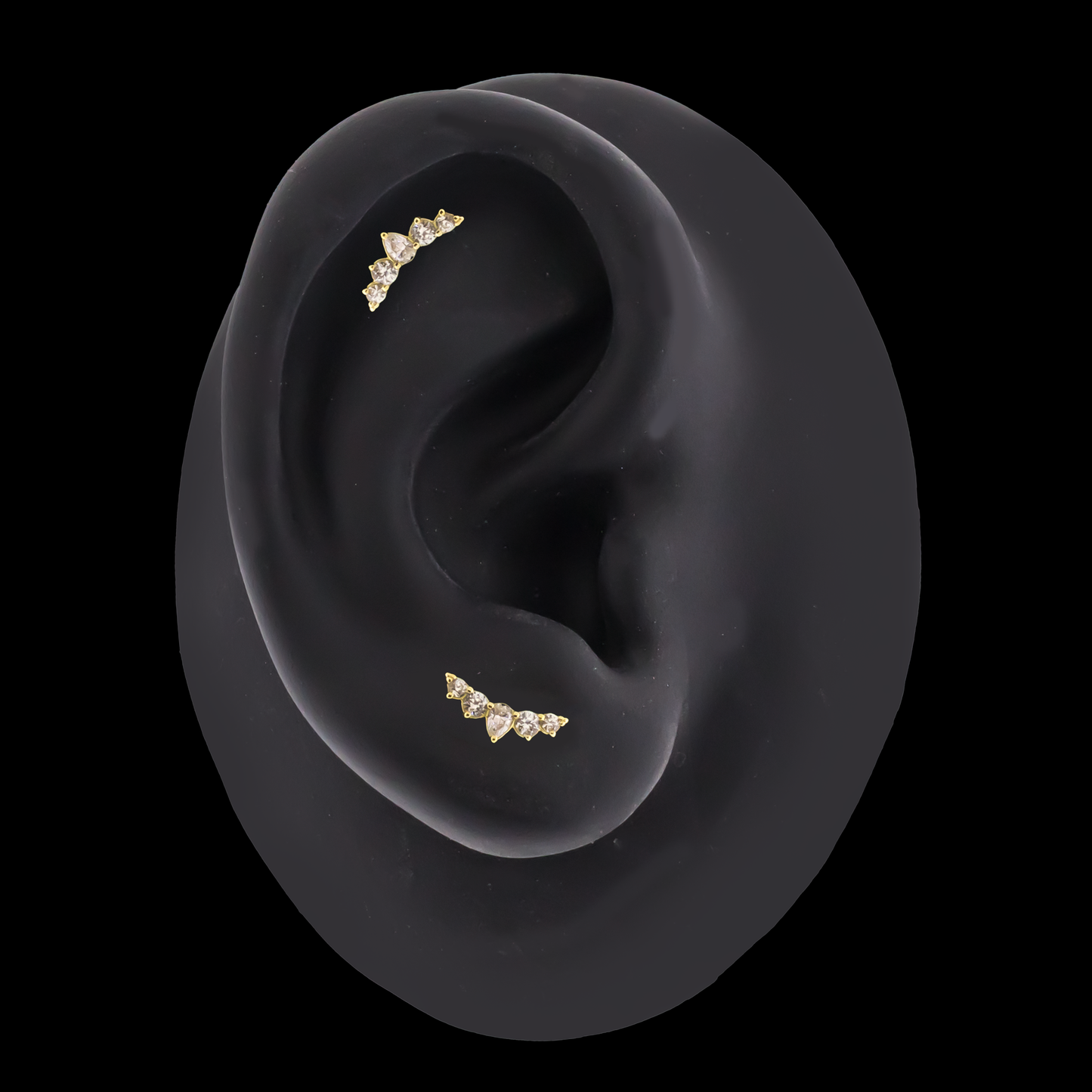 Levi - 18kt Gold Threadless End - Khrysos Jewelry