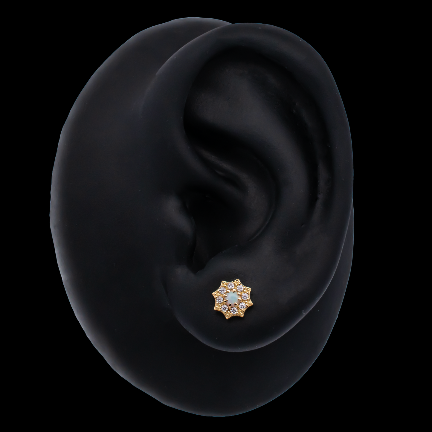 Solene - 18kt Gold Threadless End - Khrysos Jewelry
