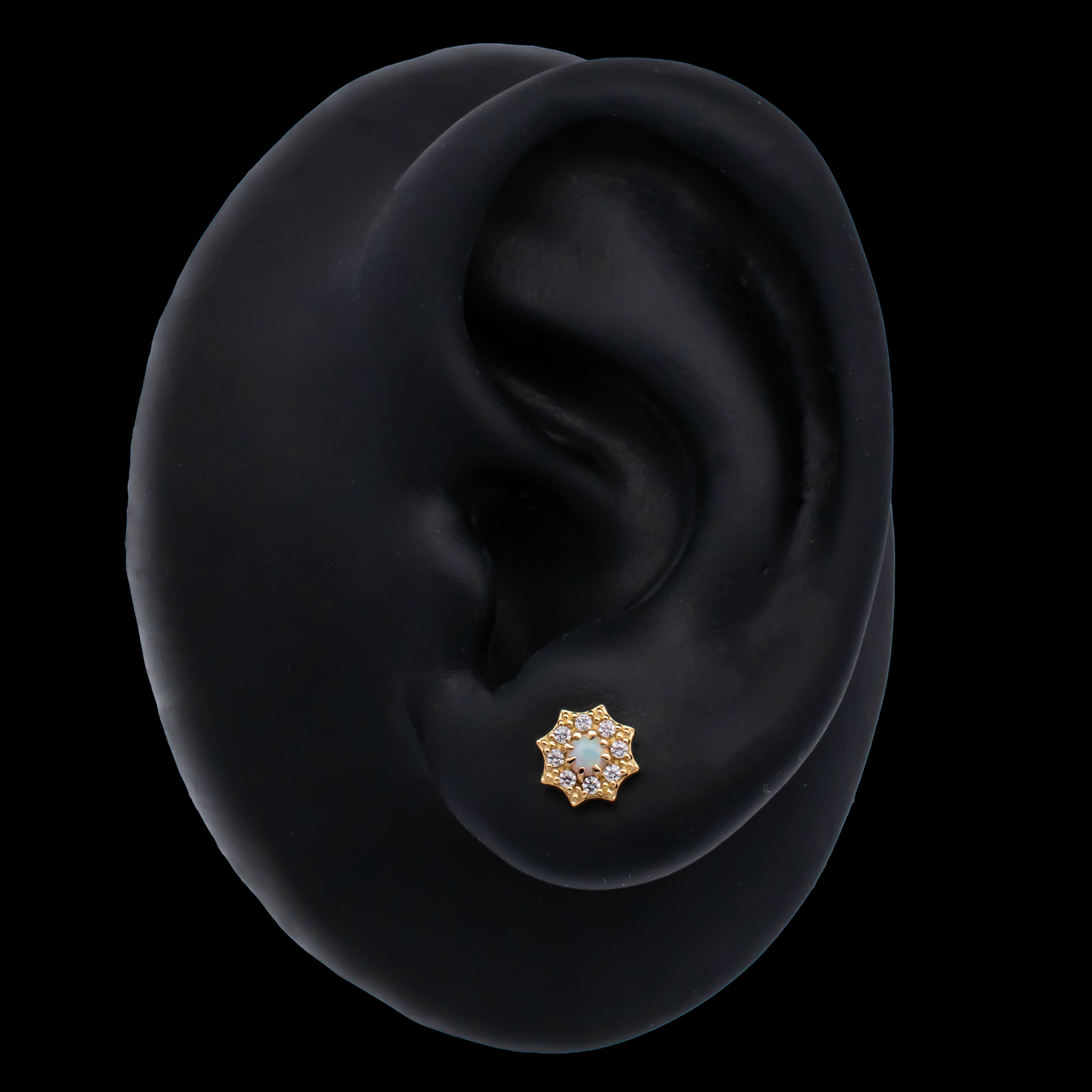 Solene - 18kt Gold Threadless End - Khrysos Jewelry