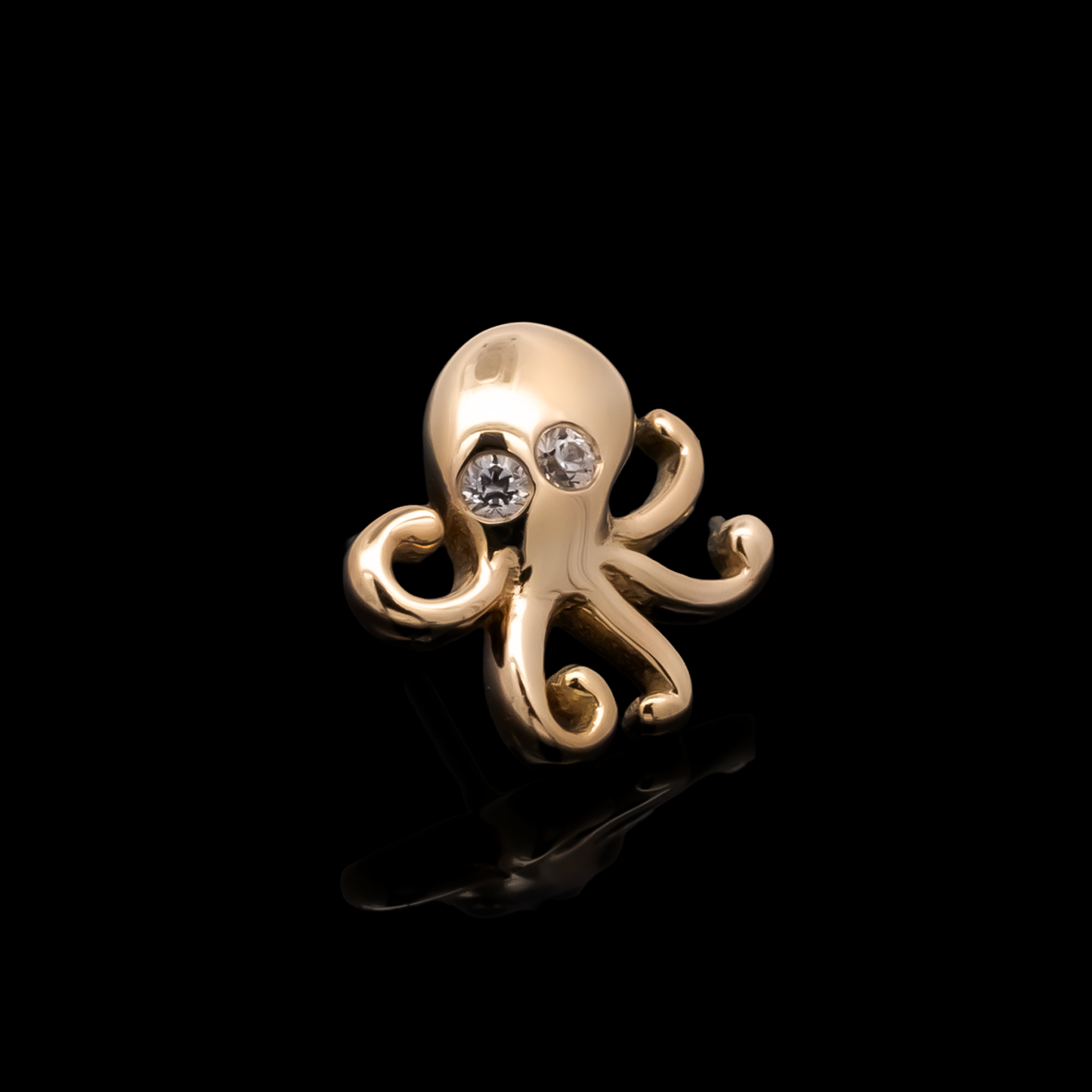 Nautira - 18kt Gold Threadless End - Khrysos Jewelry