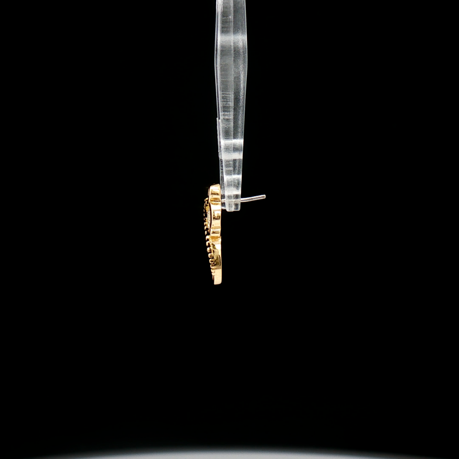 Eliana - 18kt Gold Threadless End - Khrysos Jewelry