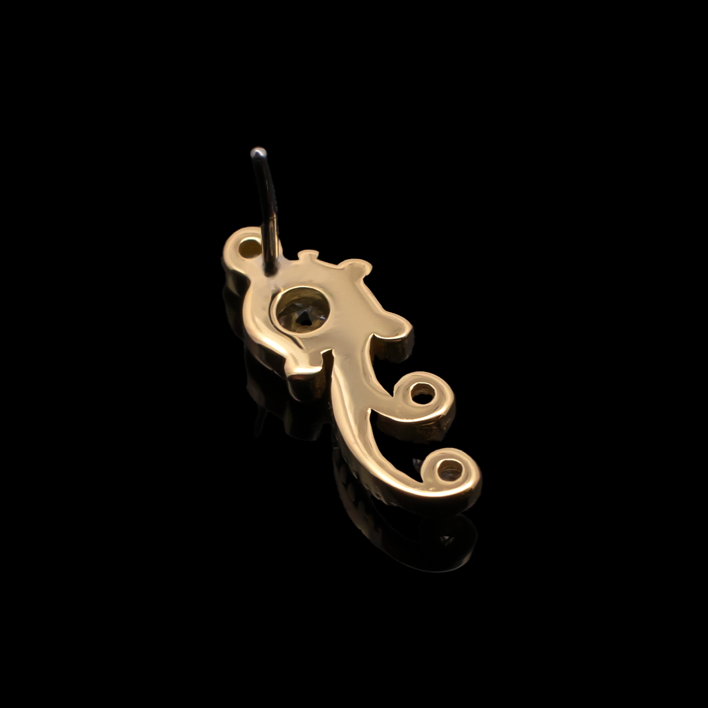 Eliana - 18kt Gold Threadless End - Khrysos Jewelry