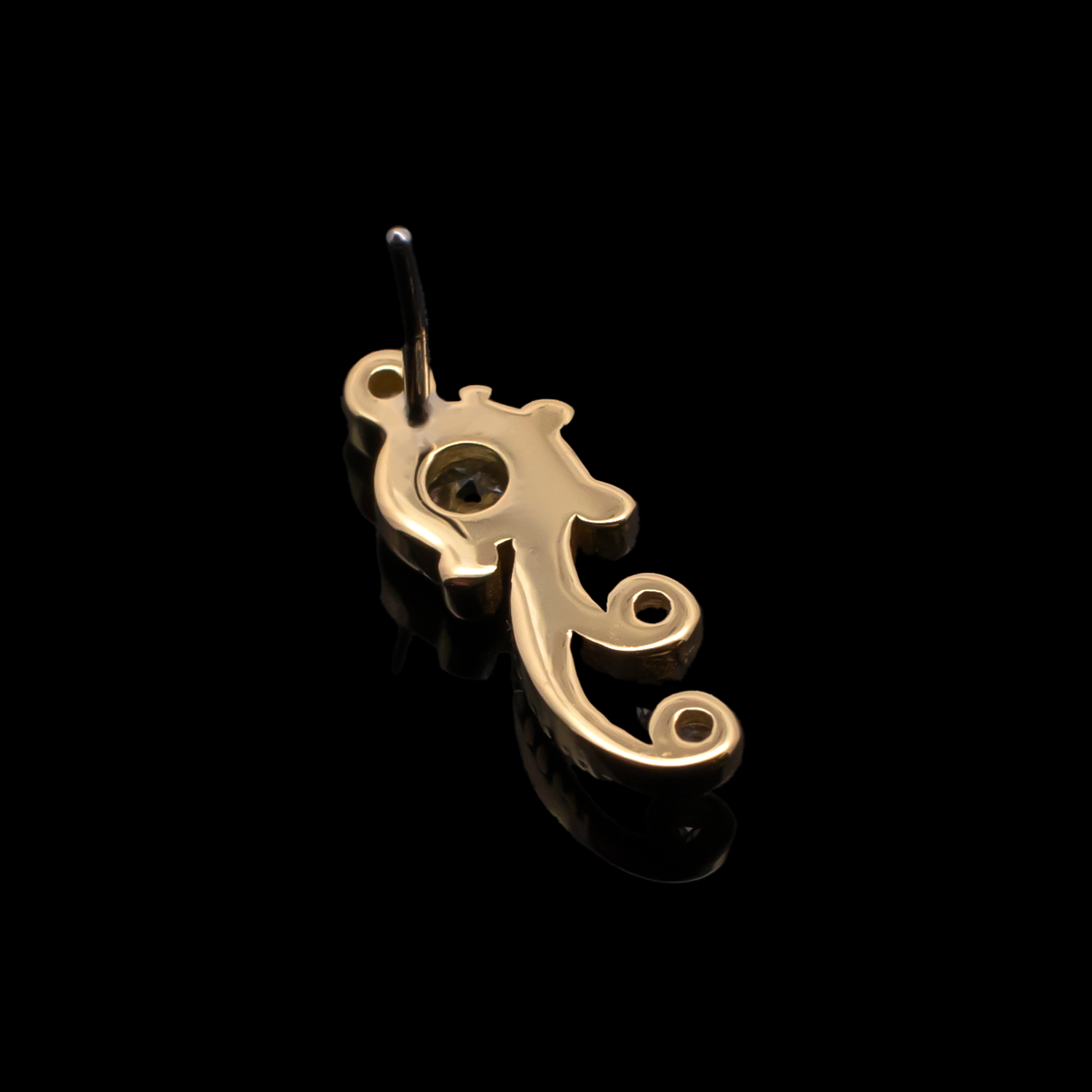 Eliana - 18kt Gold Threadless End - Khrysos Jewelry
