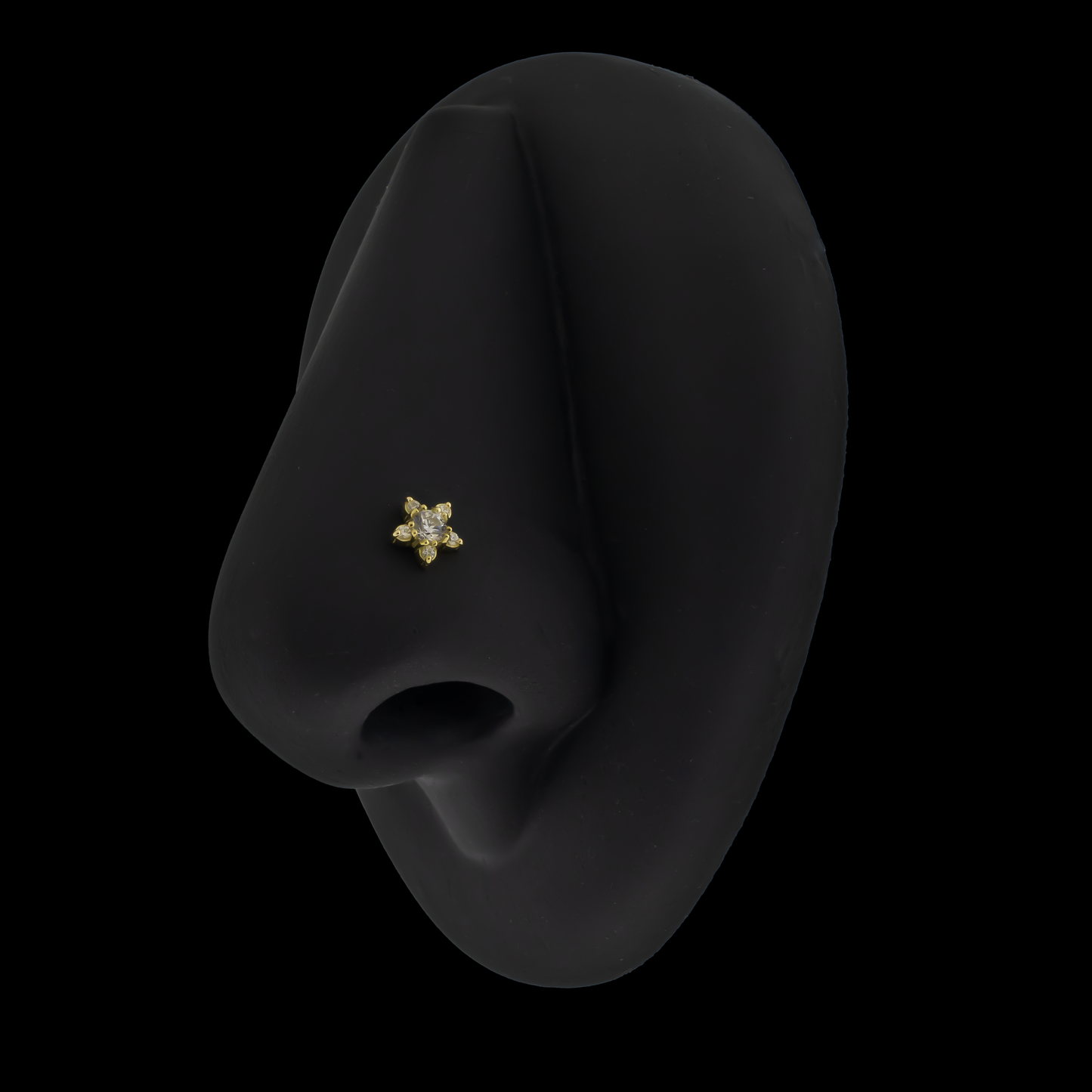 Madeline - 18kt Gold Threadless End - Khrysos Jewelry