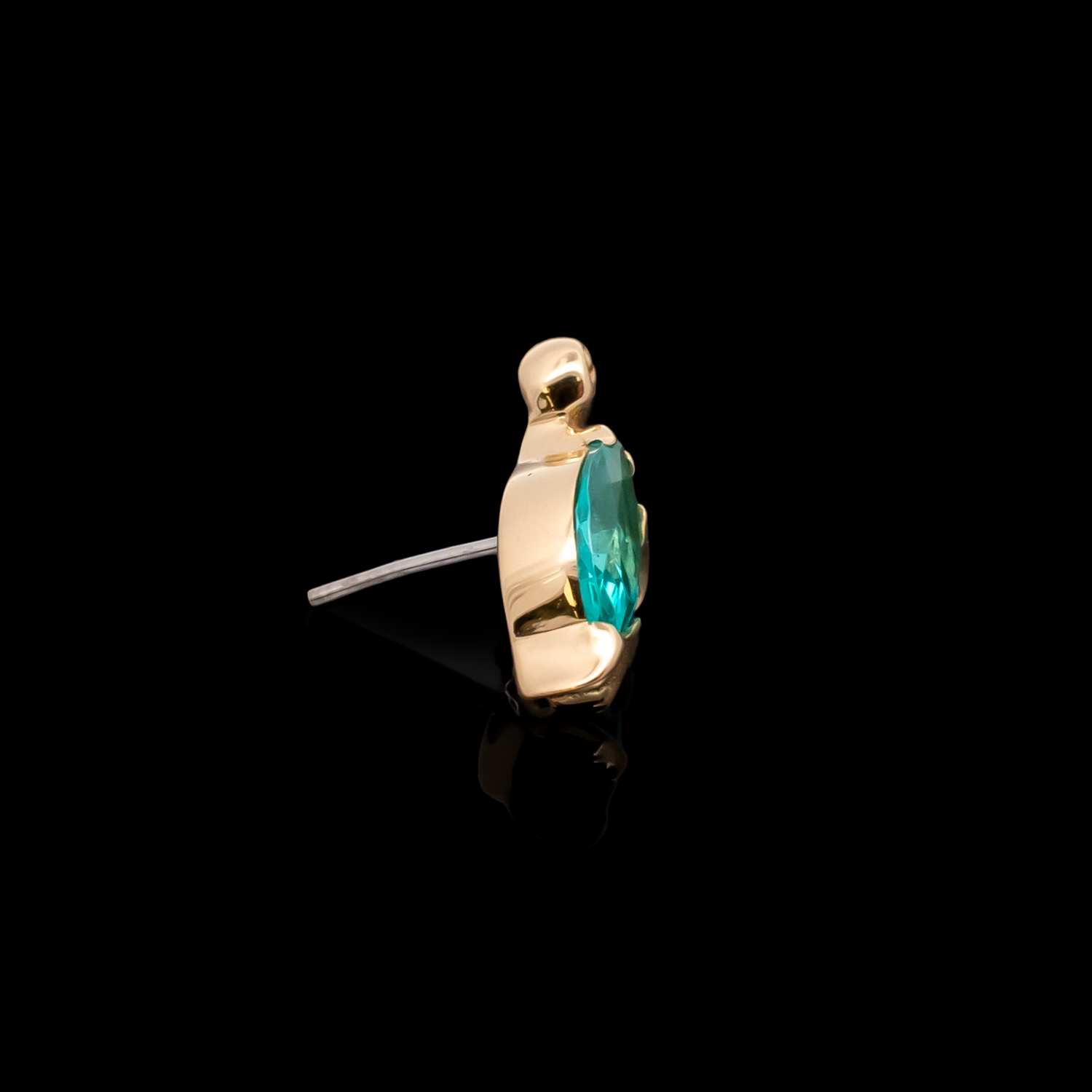 18K Gold Threadless Ends for Piercings