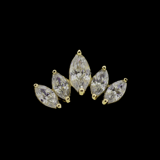Zephara - 14Kt Gold Threadless End