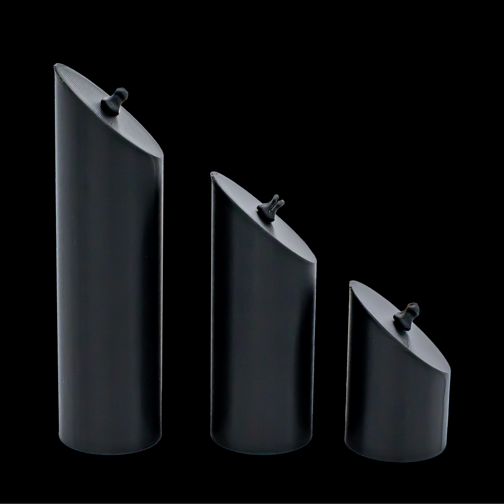 3 Piece Cylinder Tower Clip Display Set - Khrysos Jewelry