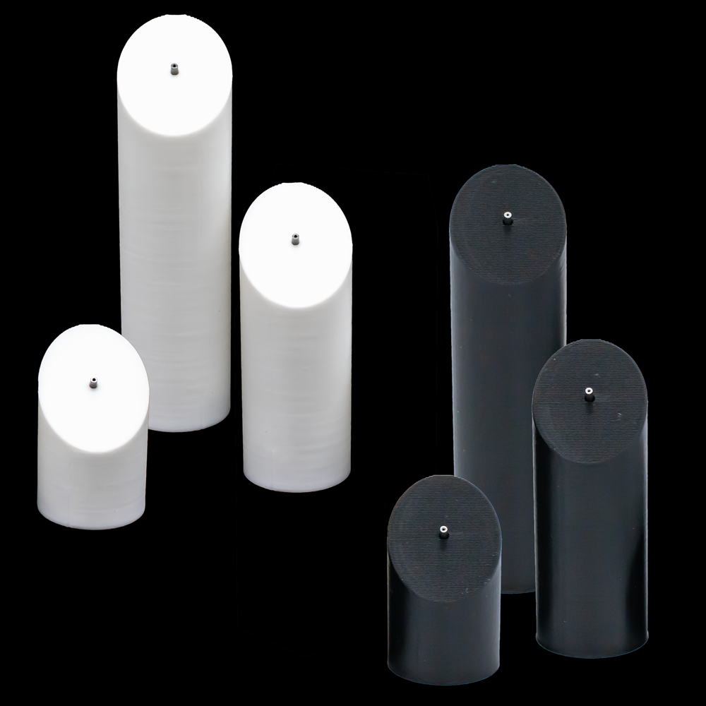 3 Piece Cylinder Tower Display Set- Threadless Ends - Khrysos Jewelry