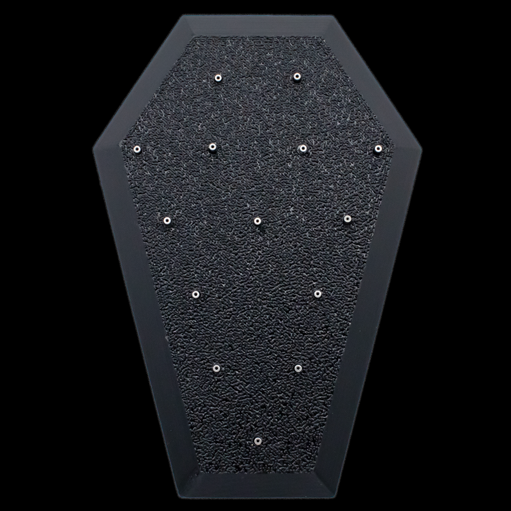 Large Angled Coffin Display- Threadless- Holds 14 Ends - Khrysos Jewelry