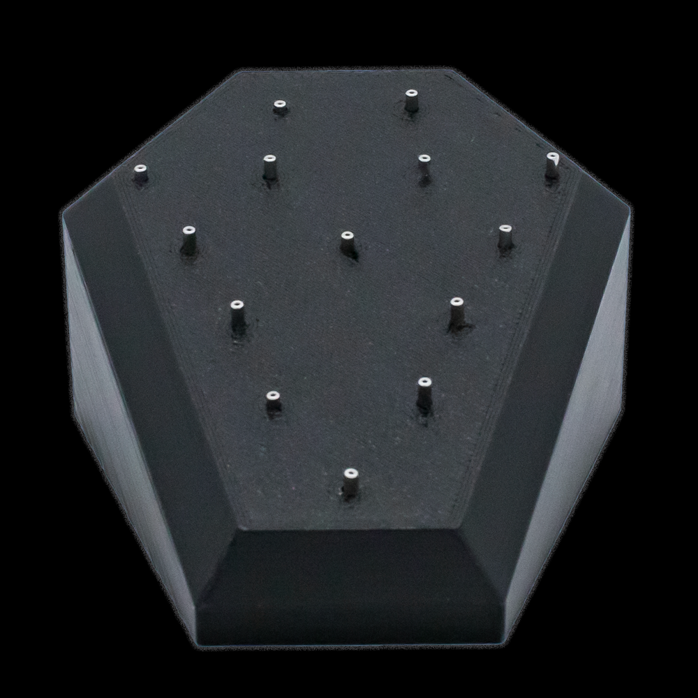 Large Angled Coffin Display- Threadless- Holds 14 Ends - Khrysos Jewelry