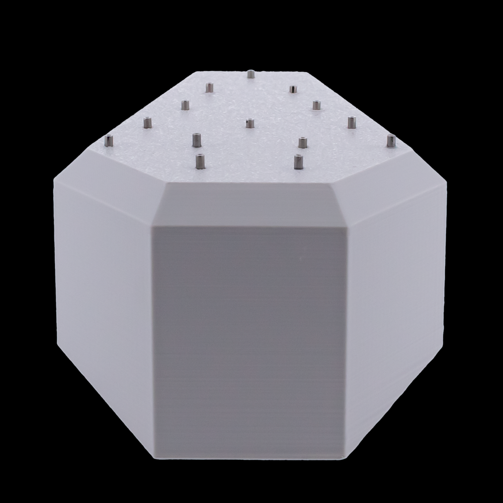 Large Angled Coffin Display- Threadless- Holds 14 Ends - Khrysos Jewelry