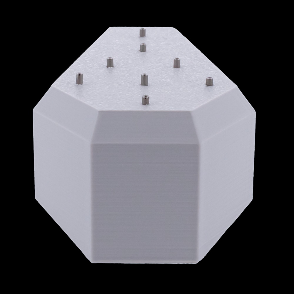 Small Angled Coffin Display- Threadless- Holds 8 Ends - Khrysos Jewelry
