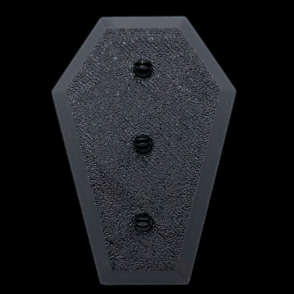 Small Angled Coffin Display- Holds 3 Rings & Barbells - Khrysos Jewelry