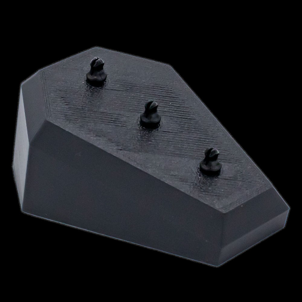 Small Angled Coffin Display- Holds 3 Rings & Barbells - Khrysos Jewelry