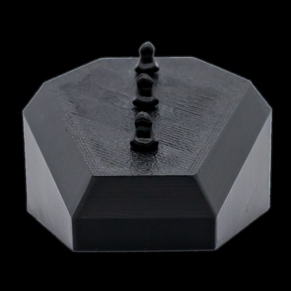 Small Angled Coffin Display- Holds 3 Rings & Barbells - Khrysos Jewelry