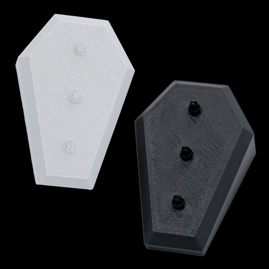 Small Angled Coffin Display- Holds 3 Rings & Barbells - Khrysos Jewelry