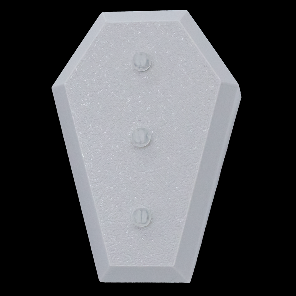 Small Angled Coffin Display- Holds 3 Rings & Barbells - Khrysos Jewelry