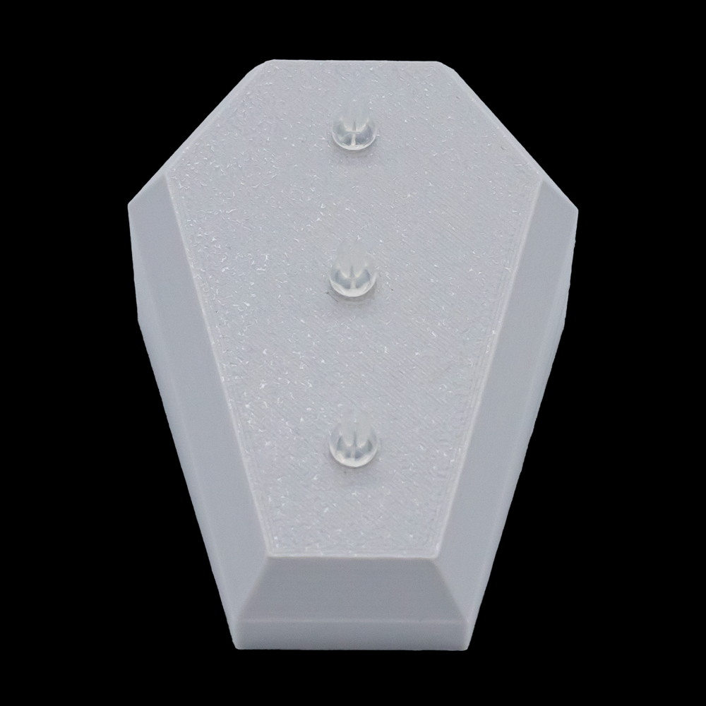 Small Angled Coffin Display- Holds 3 Rings & Barbells - Khrysos Jewelry