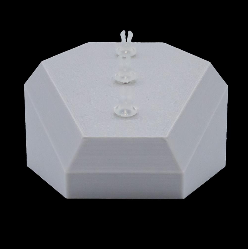 Small Angled Coffin Display- Holds 3 Rings & Barbells - Khrysos Jewelry