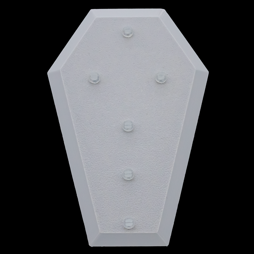 Large Angled Coffin Display- Holds 6 Rings & Barbells - Khrysos Jewelry