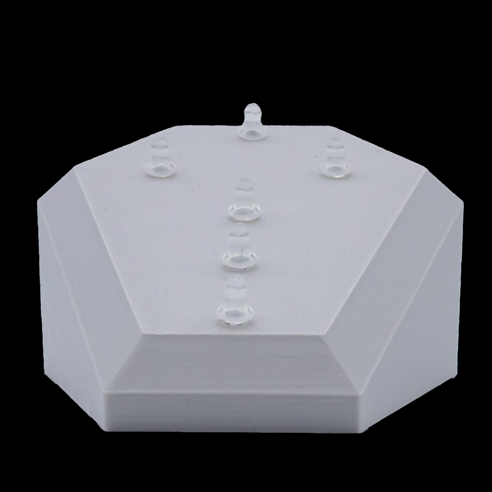 Large Angled Coffin Display- Holds 6 Rings & Barbells - Khrysos Jewelry