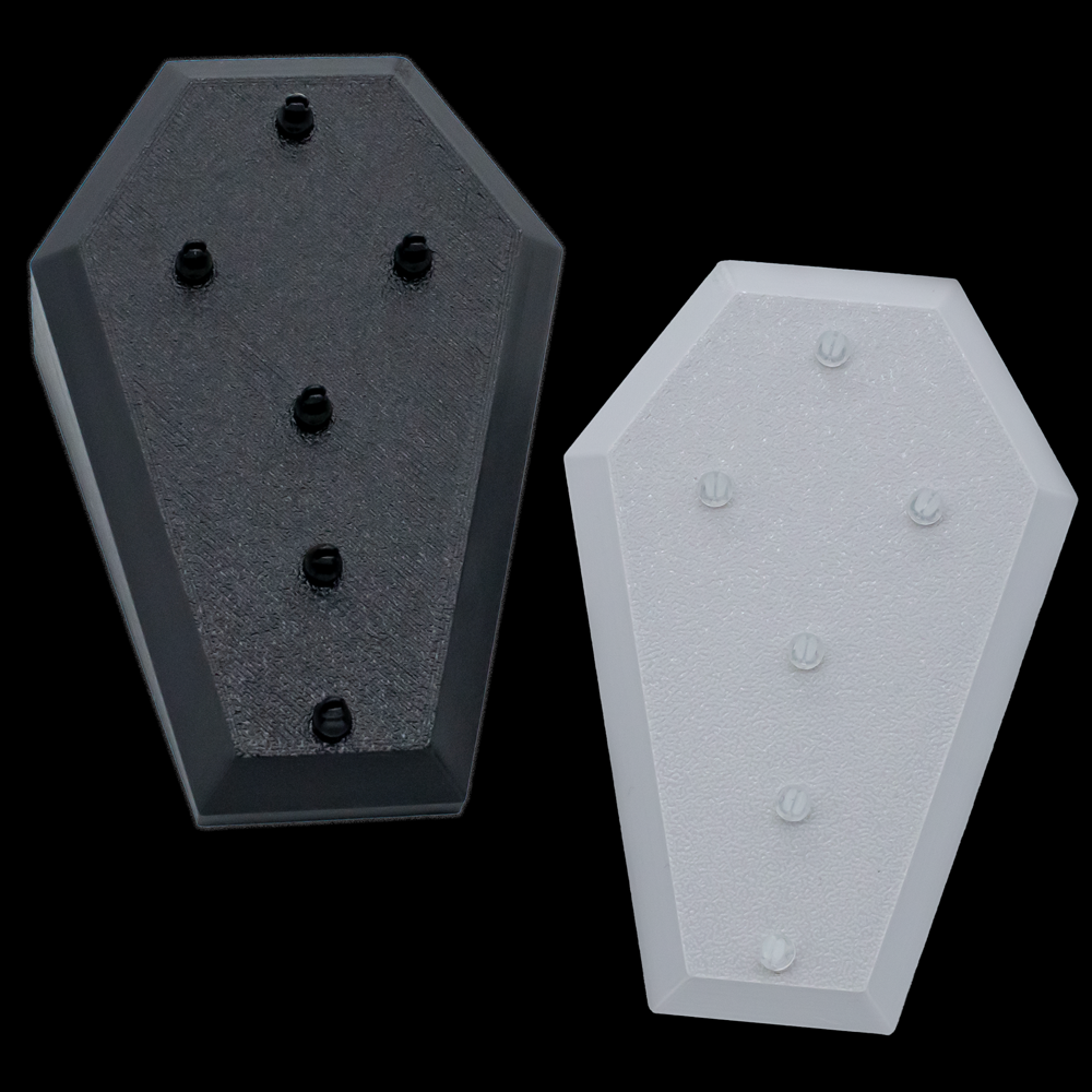 Large Angled Coffin Display- Holds 6 Rings & Barbells - Khrysos Jewelry