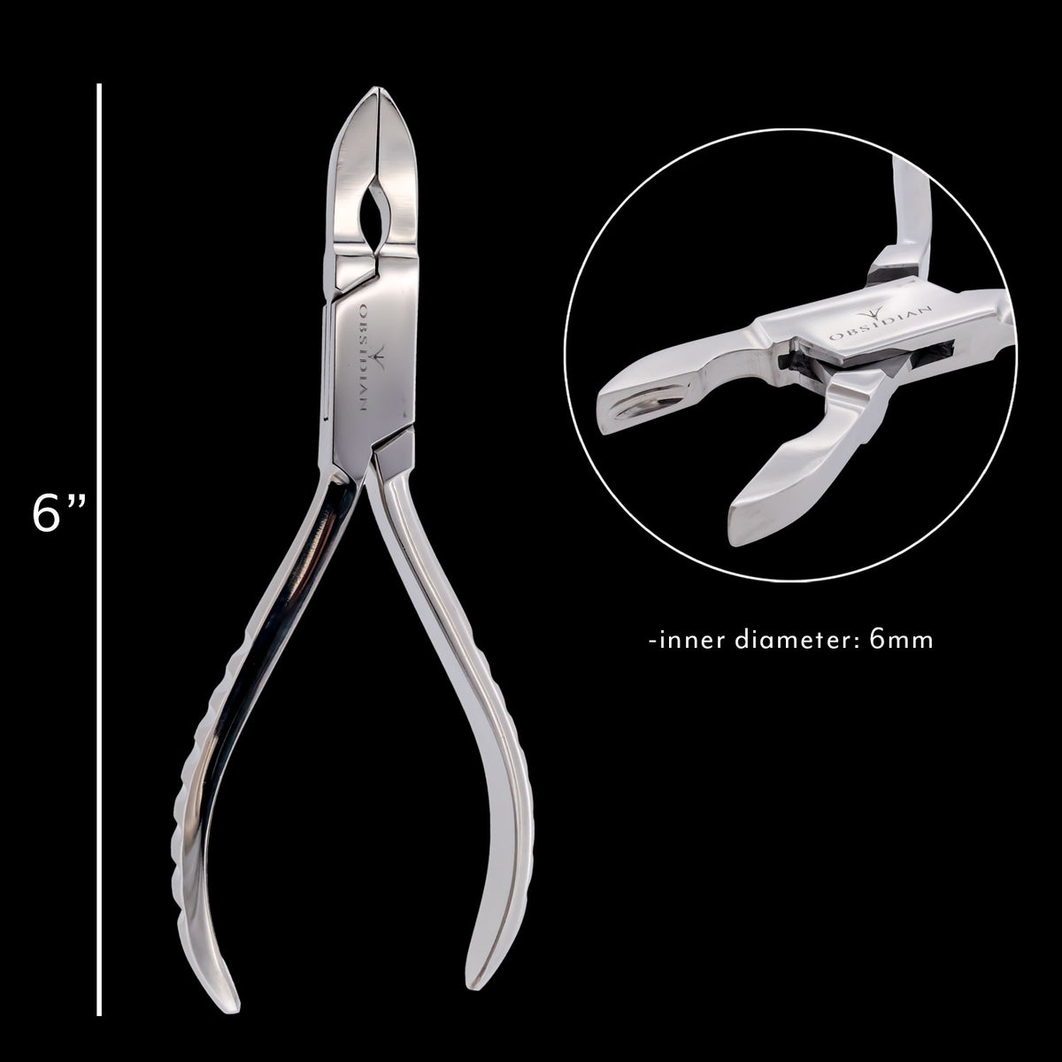 Obsidian Needle Small Ring Closing Pliers - Khrysos Jewelry