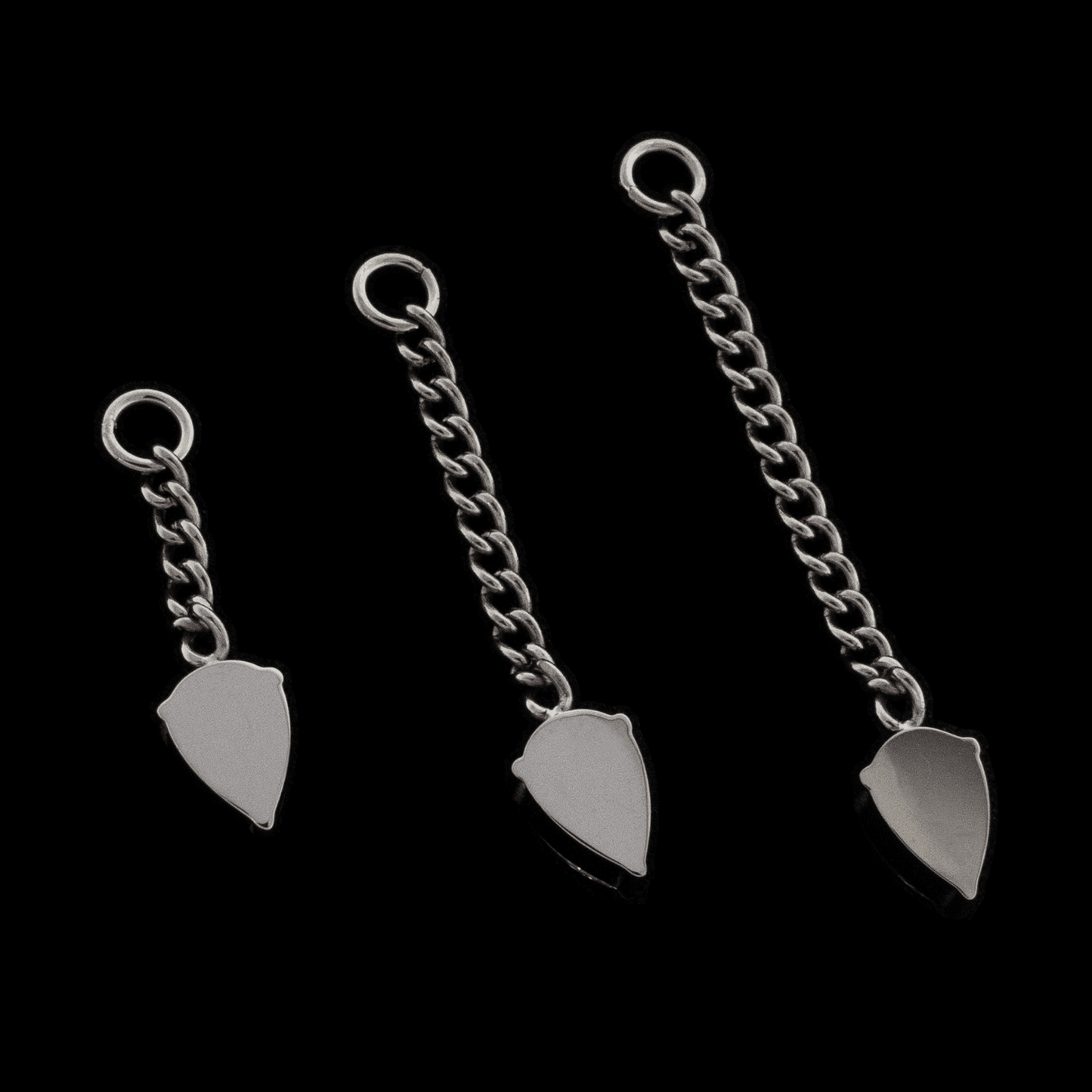 Curb Chain With Jump Ring & 6.4mm Teardrop Dangle - Khrysos Jewelry