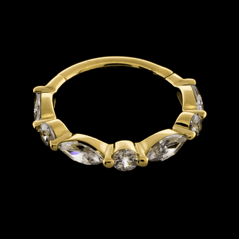 Rumer- Hinged Conch Ring - Khrysos Jewelry