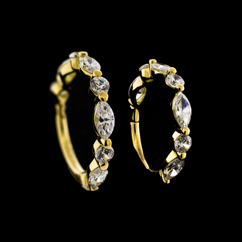 Rumer- Hinged Conch Ring - Khrysos Jewelry