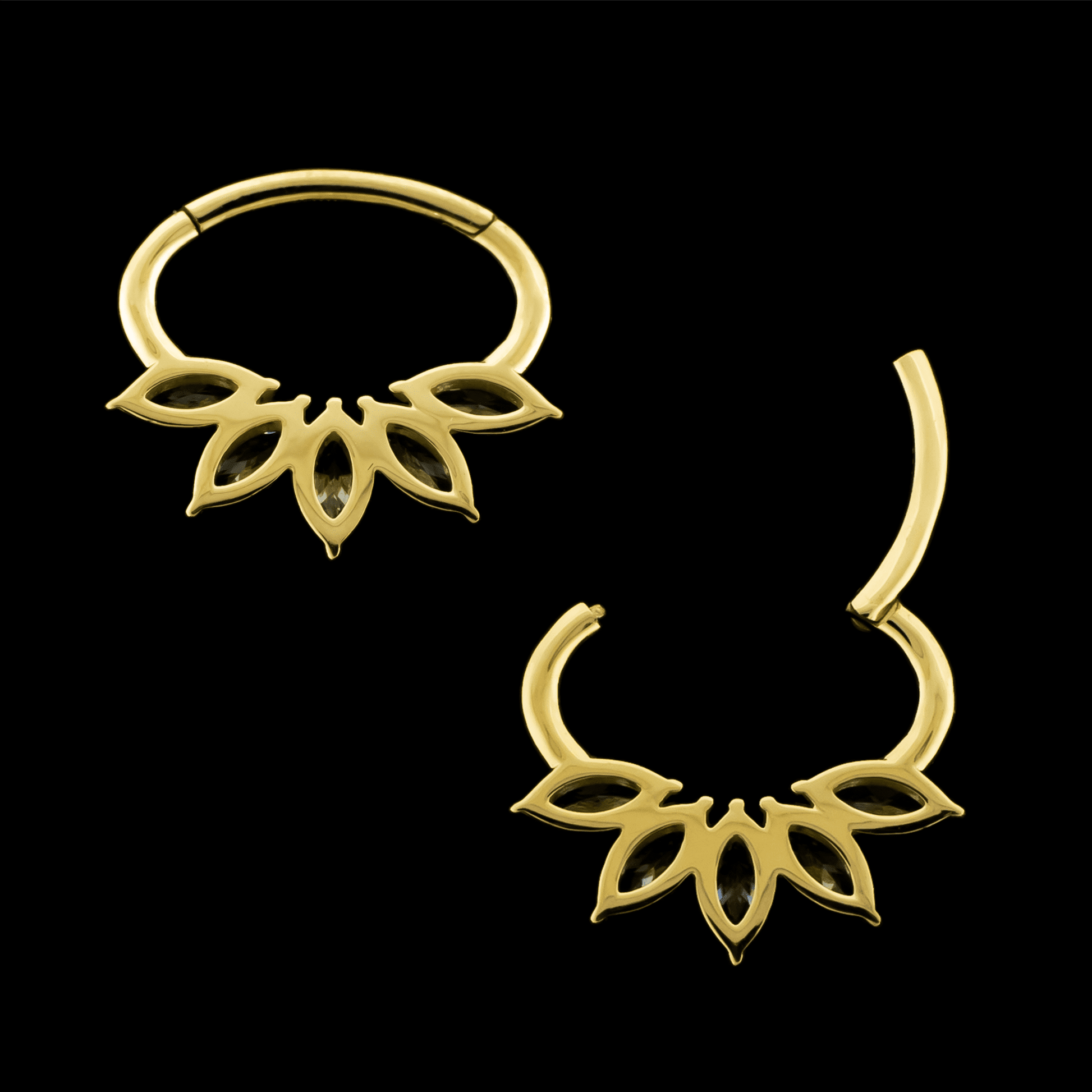 Hana- Hinged Ring - Khrysos Jewelry