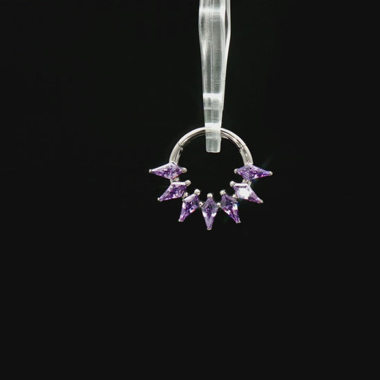 Orchid - Titanium Hinged Ring
