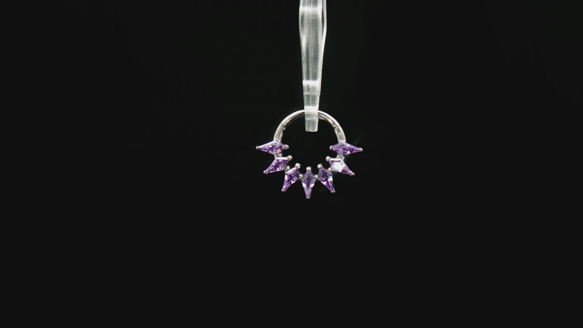 Orchid - Titanium Hinged Ring