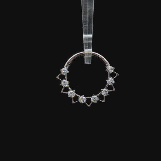 Reign - Titanium Hinged Ring 360 degree video 