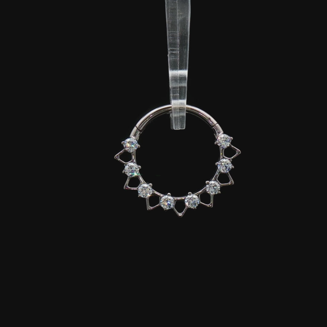 Reign - Titanium Hinged Ring 360 degree video 