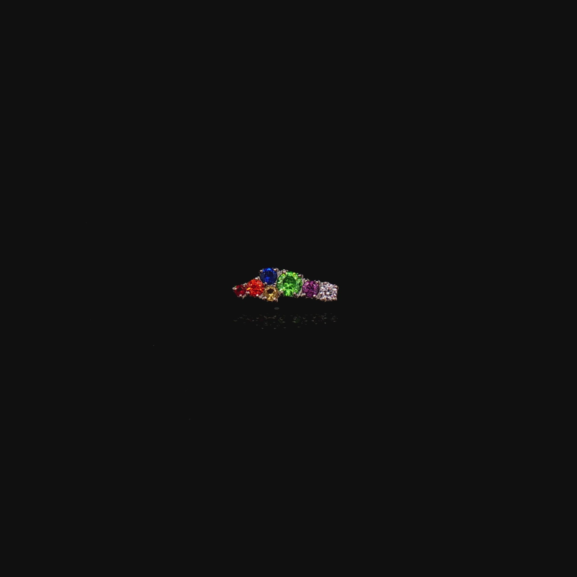Zoe - 16G Rainbow Internally Threaded End