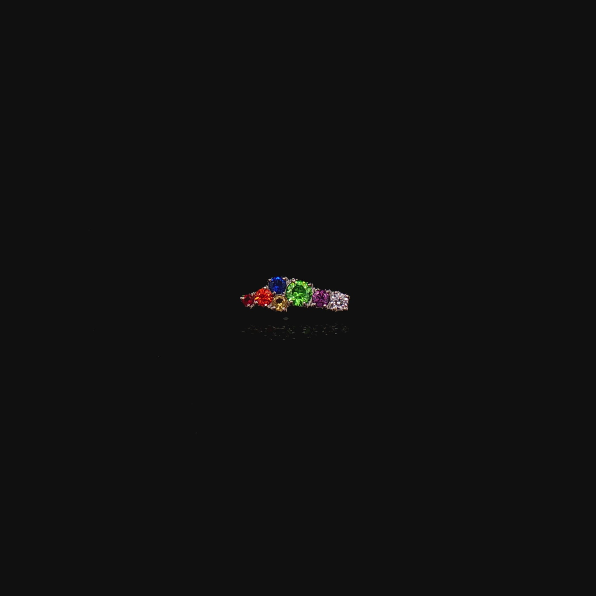 Zoe - 16G Rainbow Internally Threaded End