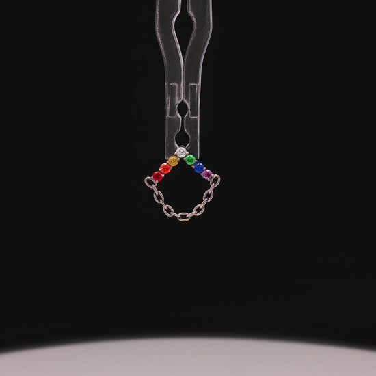Aurelie - 16G Rainbow Internally Threaded End