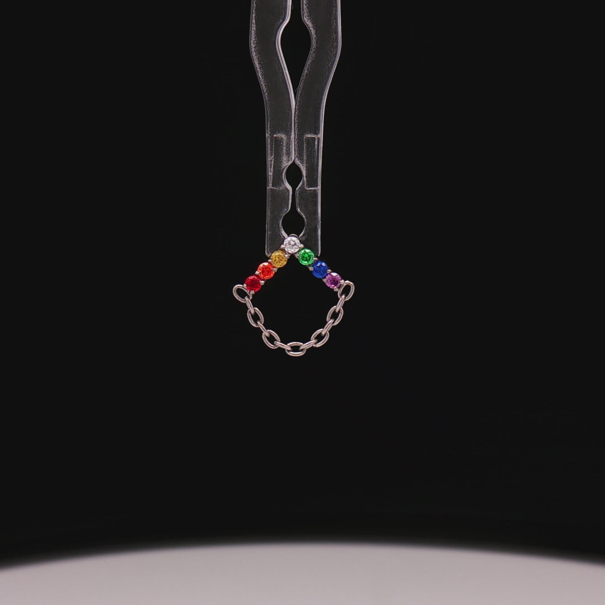 Aurelie - 16G Rainbow Internally Threaded End