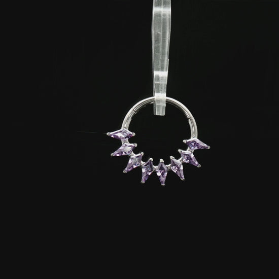 Orchid - Titanium Hinged Ring