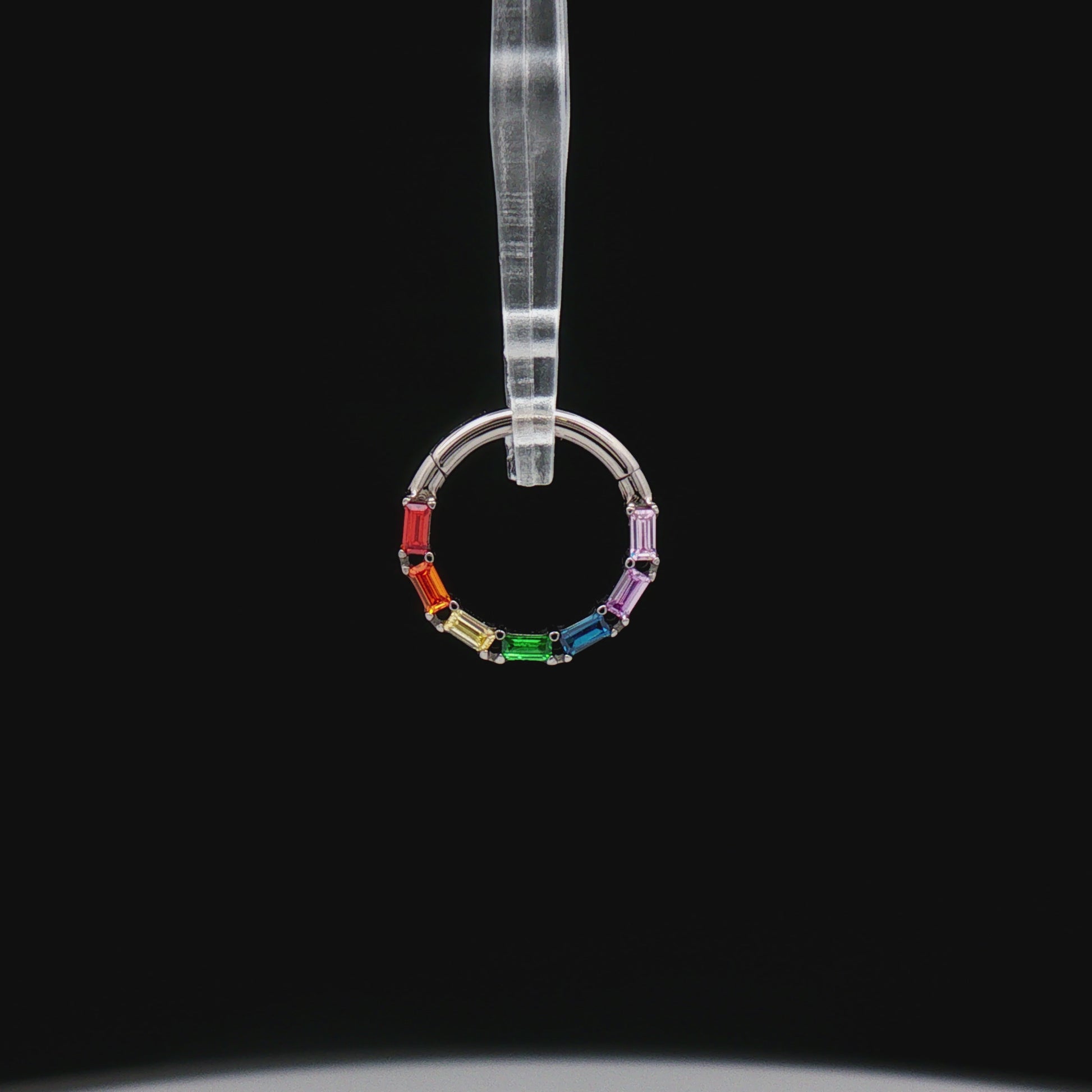 Victoria - Rainbow Hinged Ring