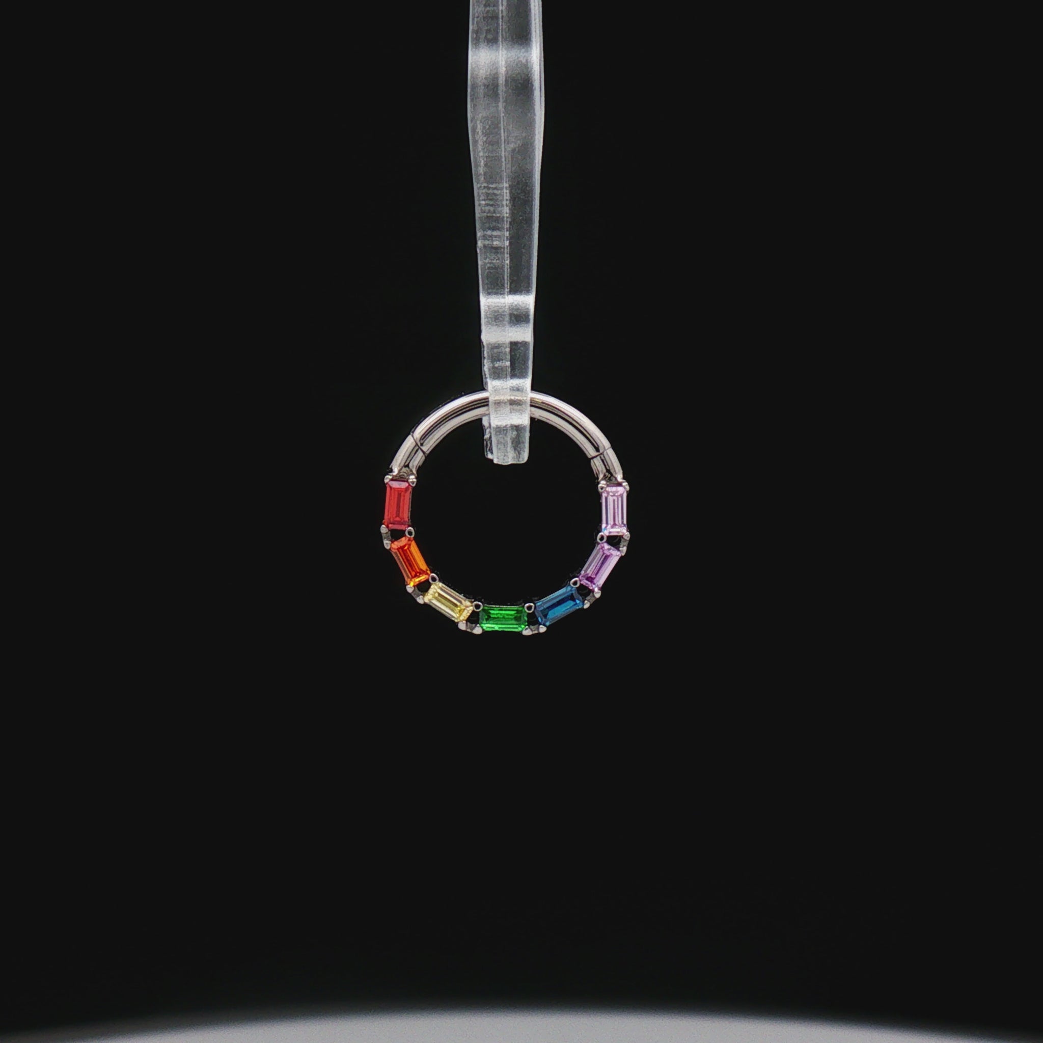 Victoria - Rainbow Hinged Ring