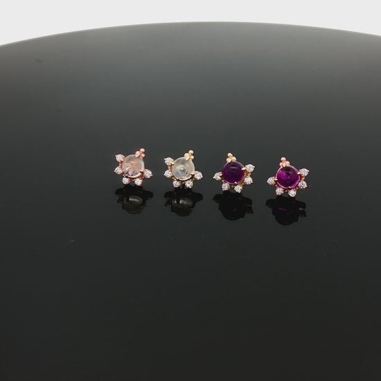 Lunara - 14kt Gold Threadless End