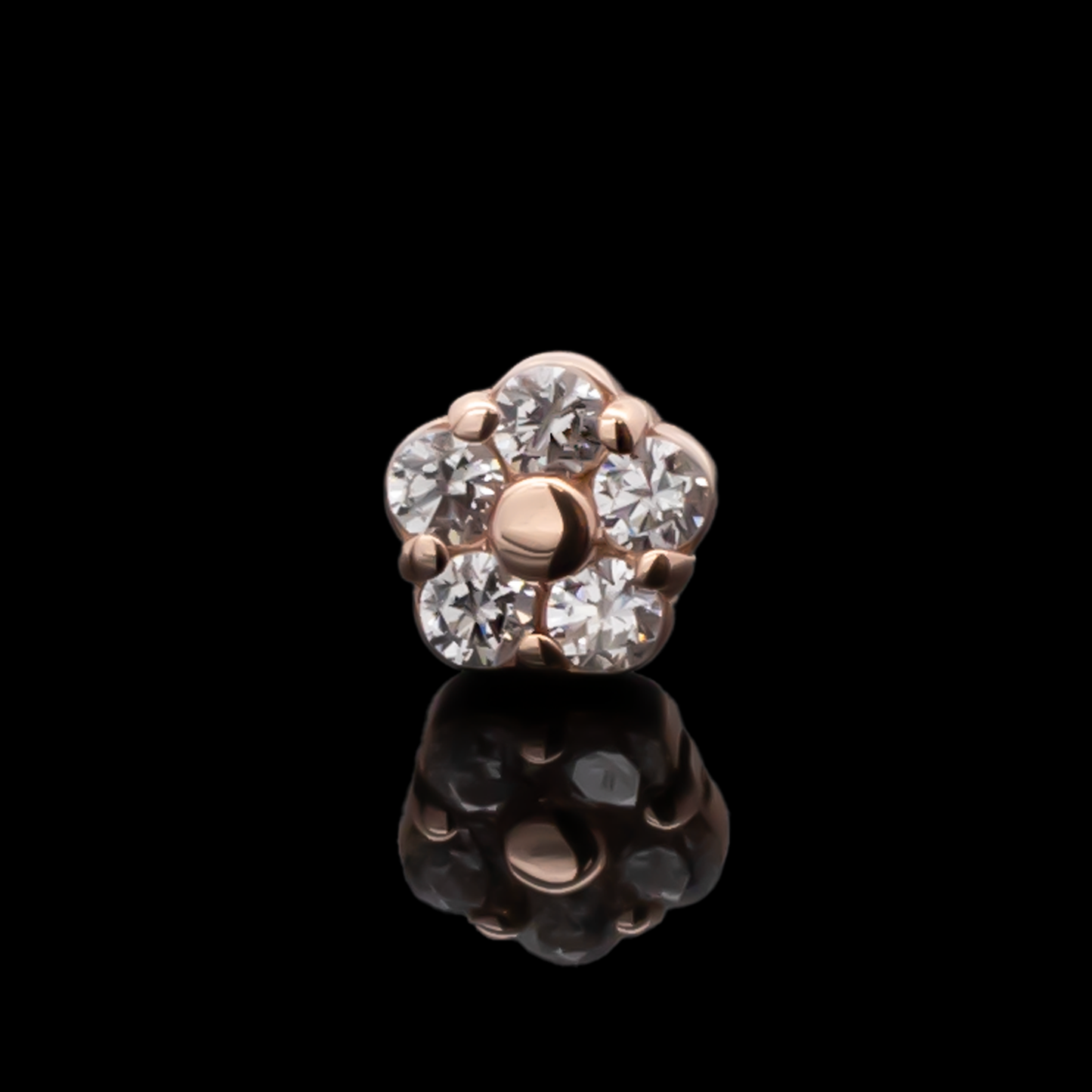 Sorella - 14KT Gold Threadless End - Khrysos Jewelry
