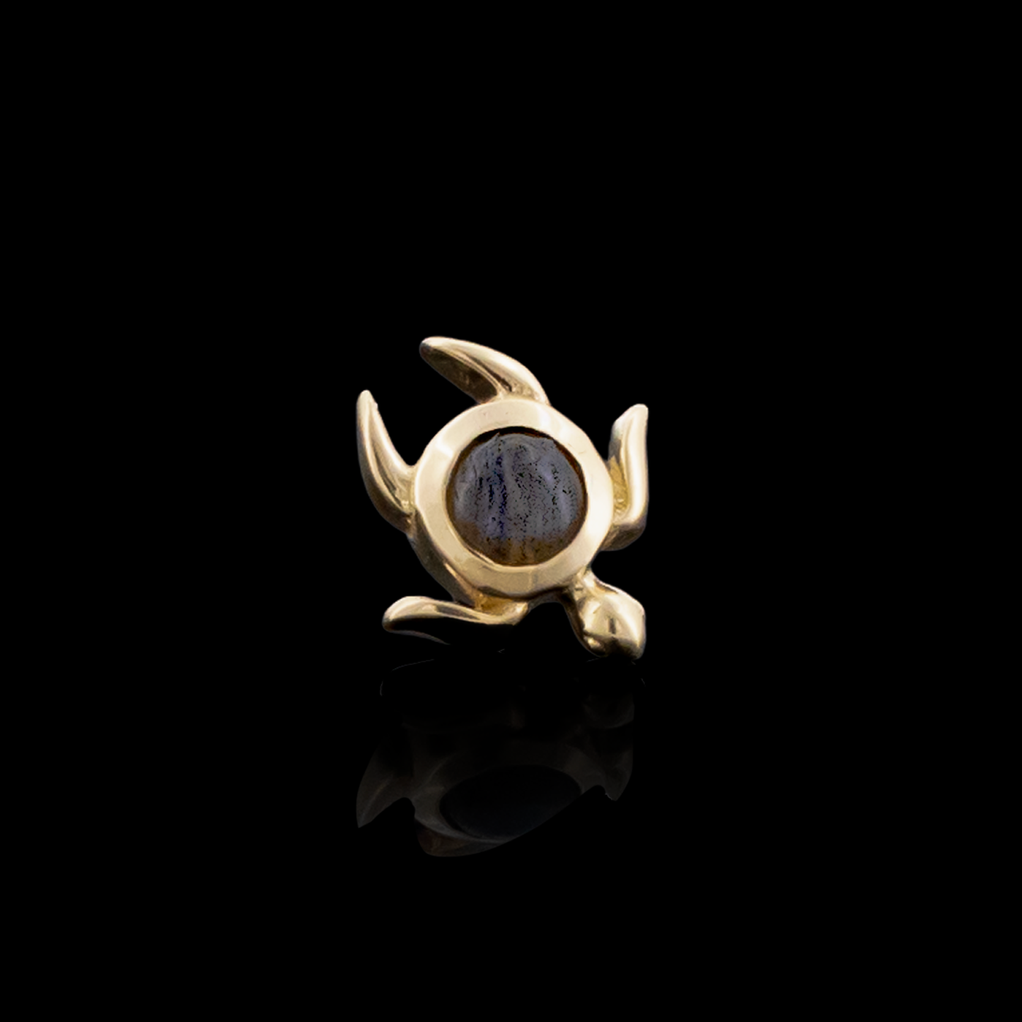 Thalora - 18kt Gold Threadless End - Khrysos Jewelry