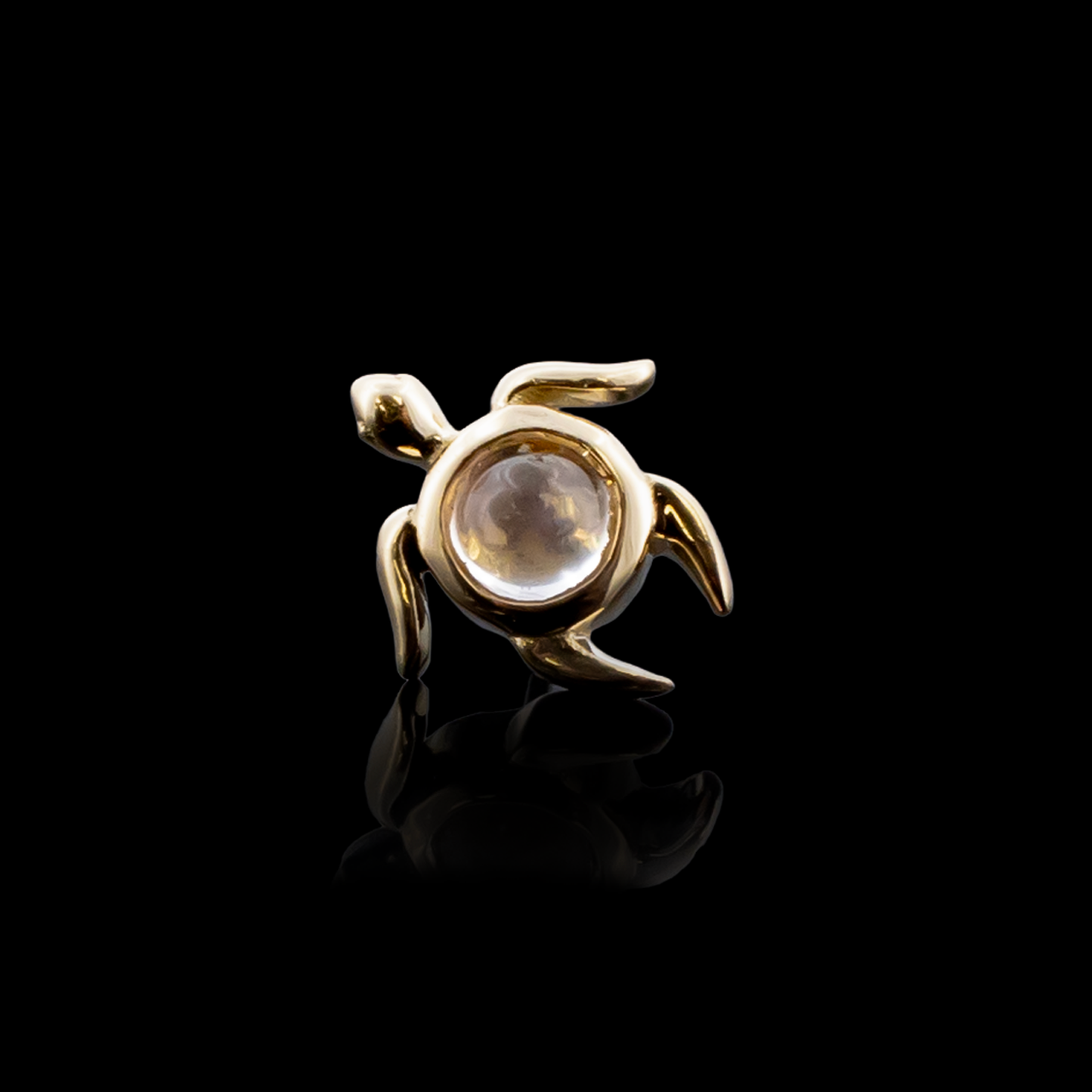 Thalora - 18kt Gold Threadless End - Khrysos Jewelry